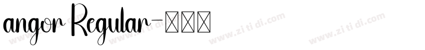 angor Regular字体转换